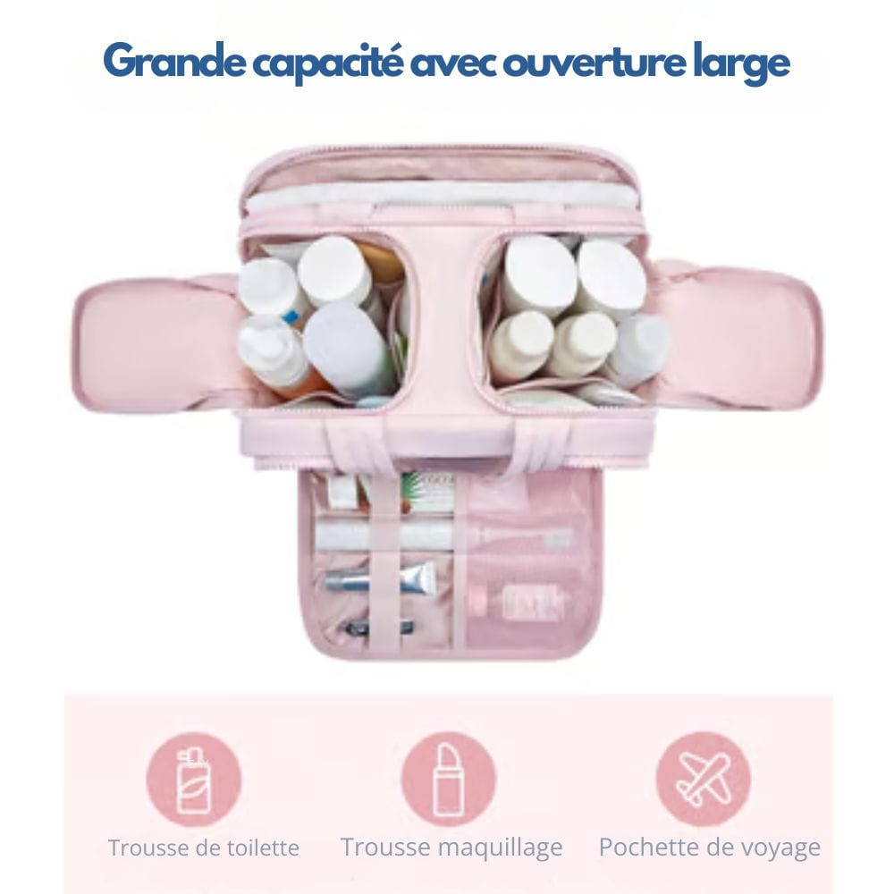 TRAVELSMART KIT - Compact & waterproof toiletry bag with hooks and compartments