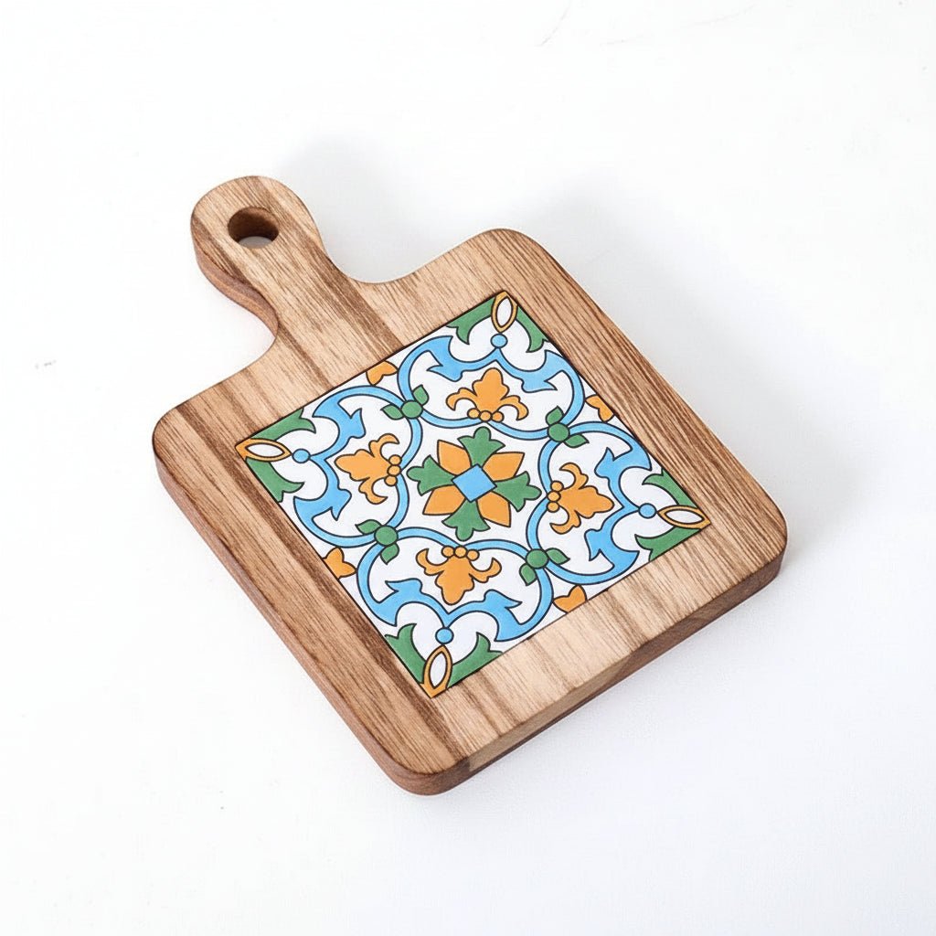 Vintage Holzuntersetzer - Massivholz Isoliermatte für Töpfe & Blumen 5