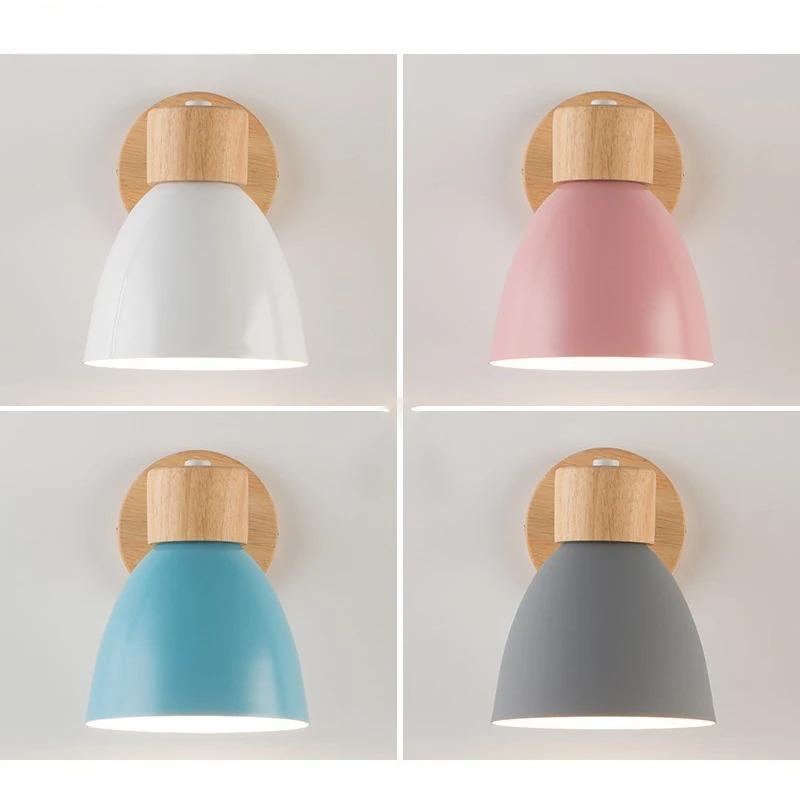 LÁMPARA DE PARED YADIEL – Lámpara de pared moderna de madera en estilo nórdico