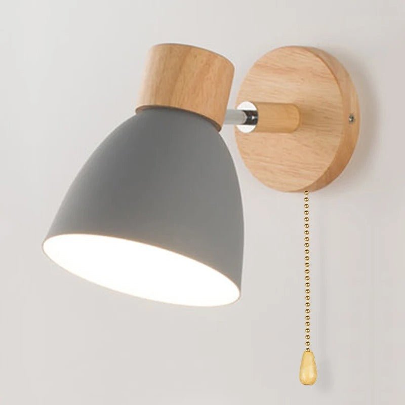 YADIEL WALL LIGHT – Moderne Wandlampe aus Holz im nordischen Stil
