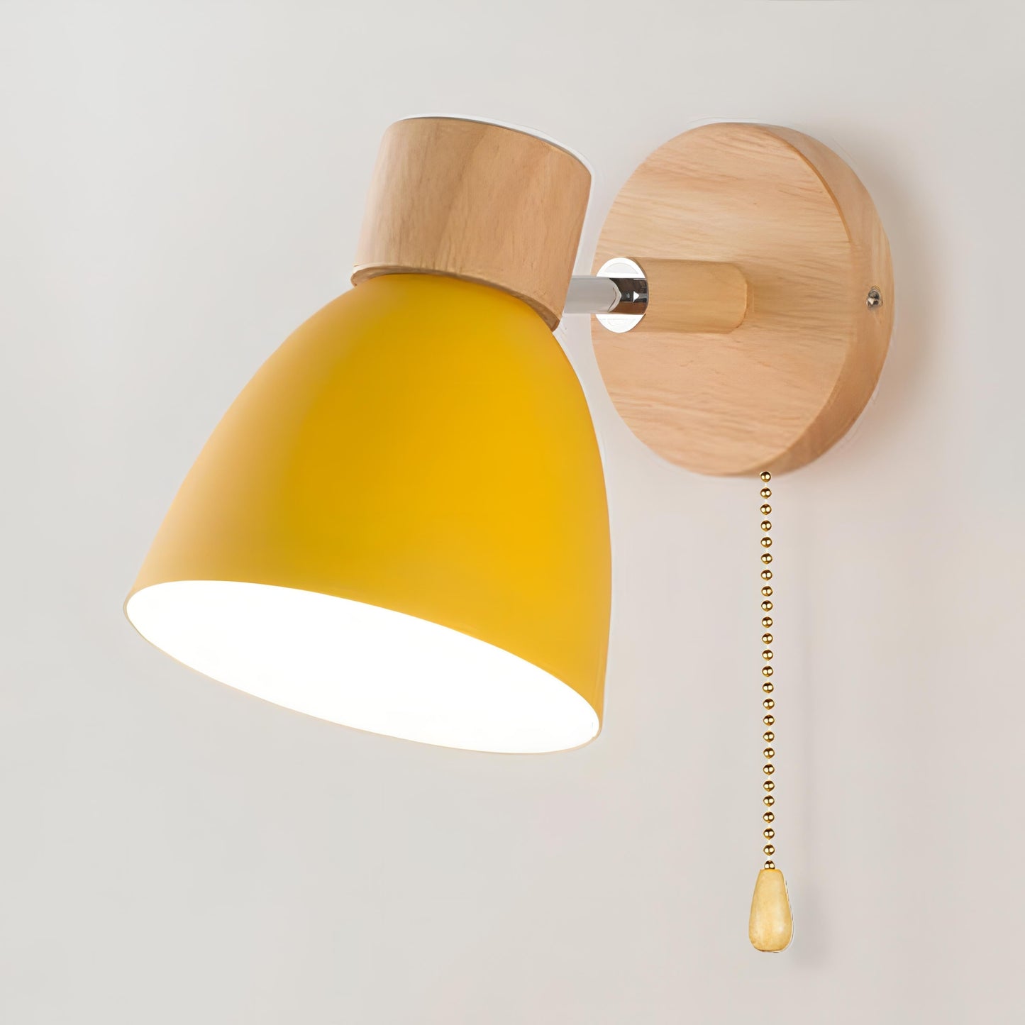 LÁMPARA DE PARED YADIEL – Lámpara de pared moderna de madera en estilo nórdico
