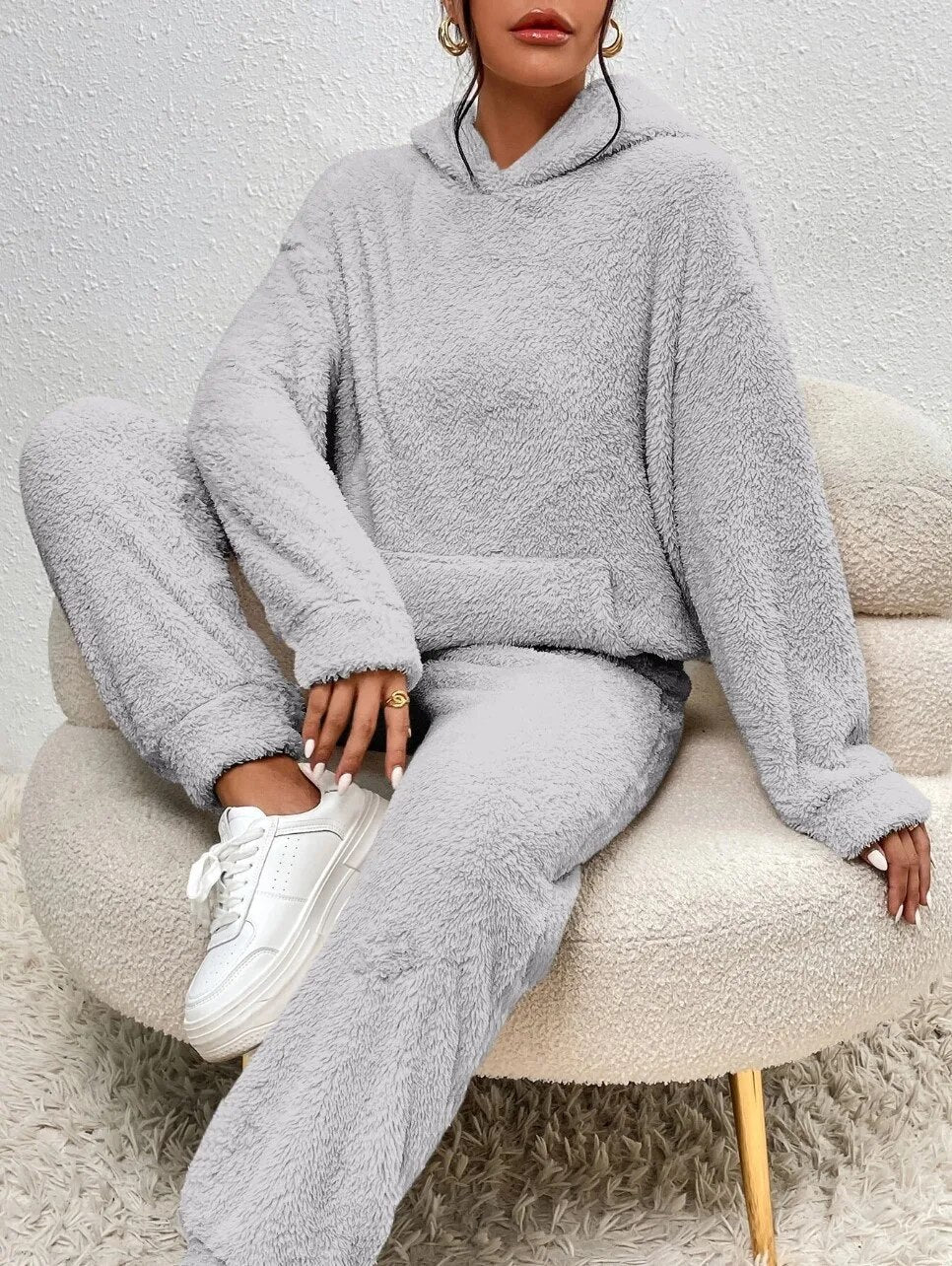 LANA TEDDY SET - ultra-comfortable house suit for cosy winter days