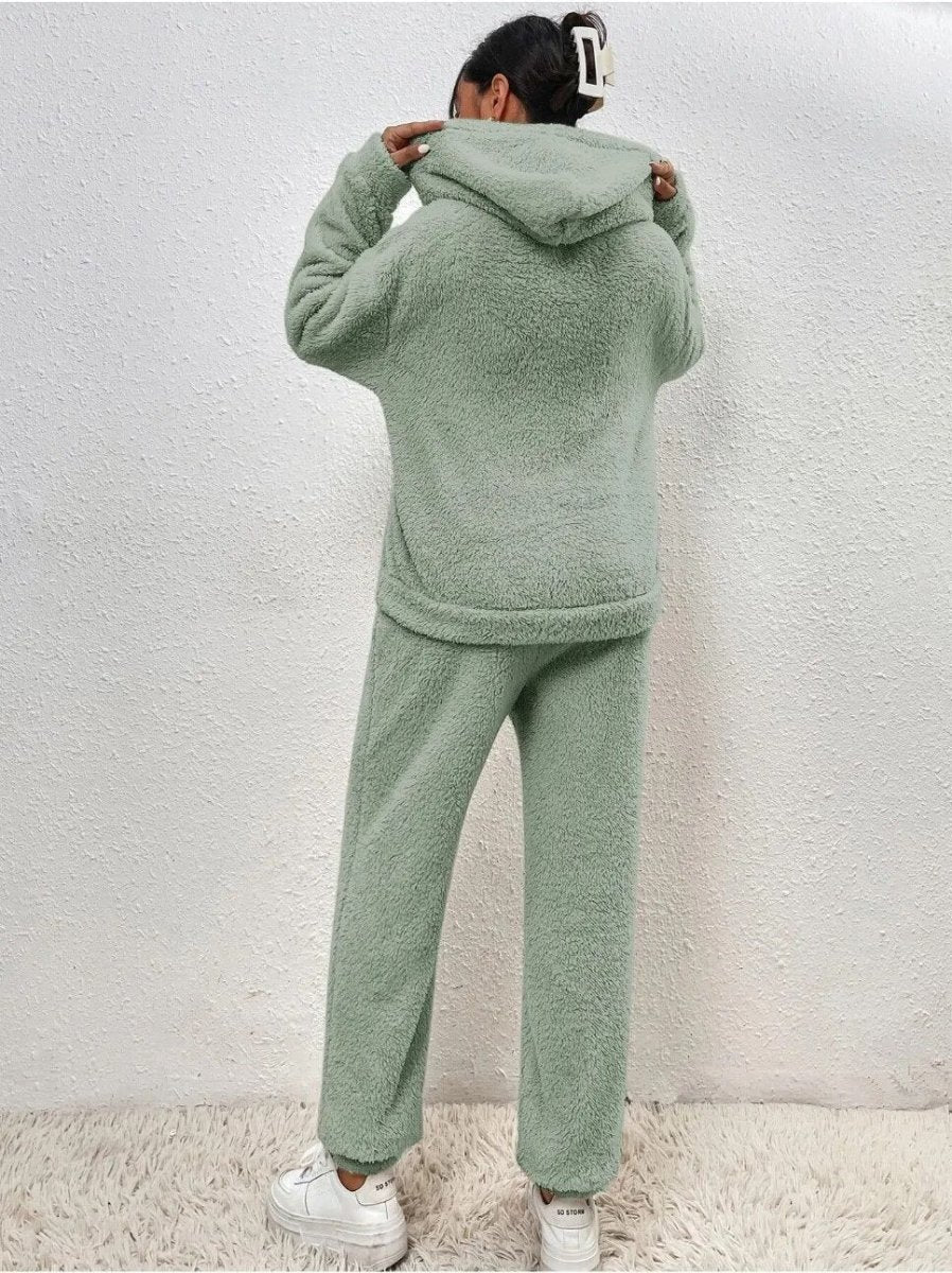 LANA TEDDY SET - Costume d'intérieur ultra-confortable pour des journées d'hiver douillettes