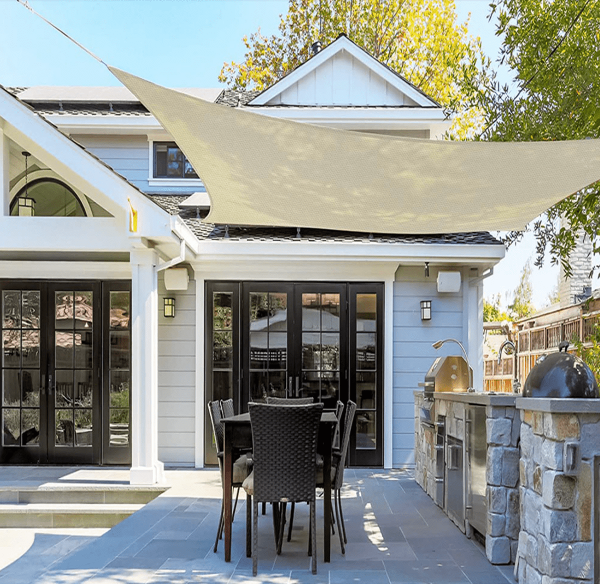 SUNSHADE Pro - Water-repellent awning with UV protection for balcony, patio & garden