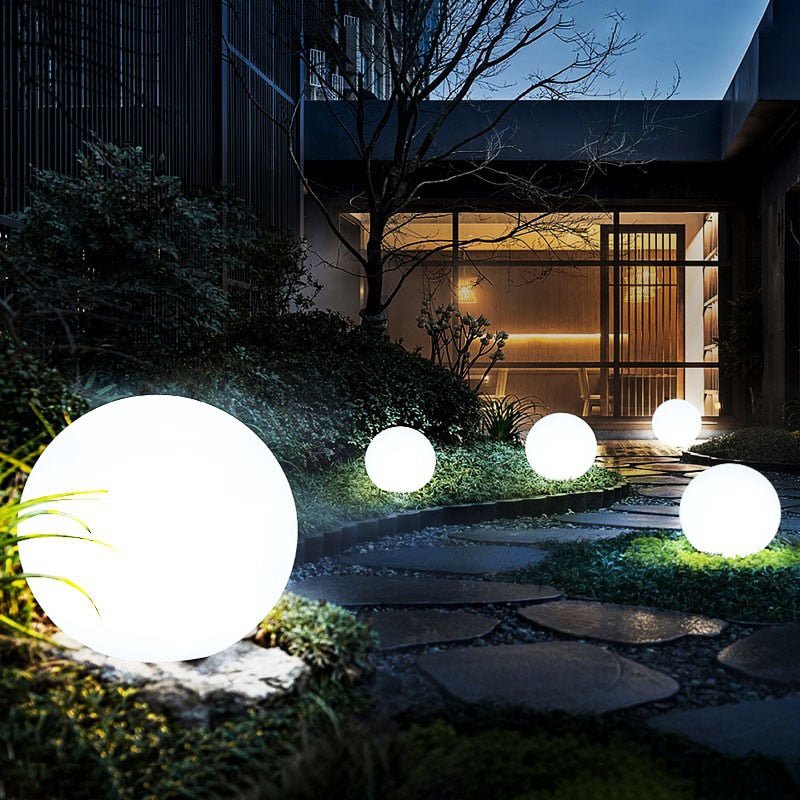 GLOWGLOBE – Lámpara esférica LED impermeable con cambio de color para interior y exterior