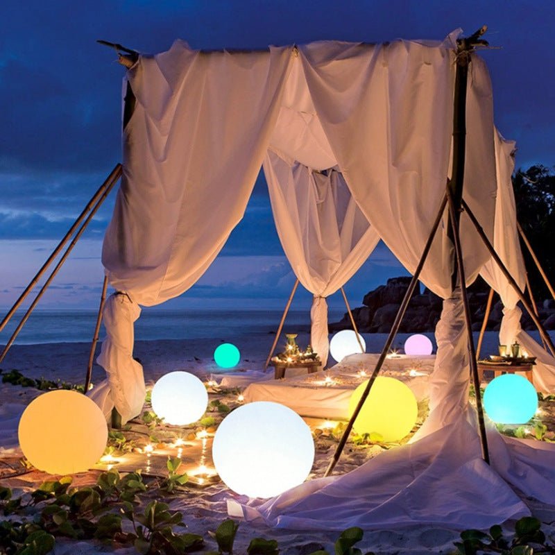 GLOWGLOBE – Lámpara esférica LED impermeable con cambio de color para interior y exterior