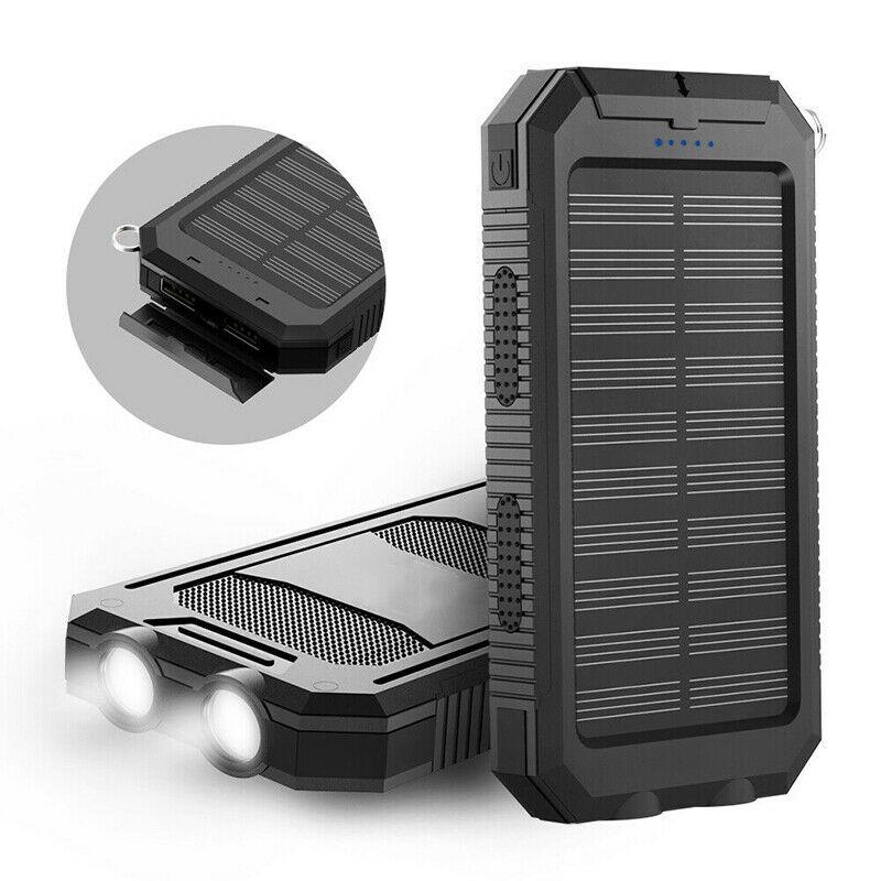SOLARVAULT - Waterproof Solar Power Bank with 500000mAh & Dual-USB