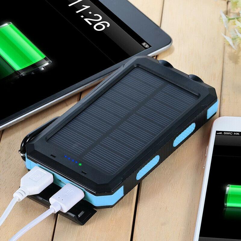 SOLARVAULT - Waterproof Solar Power Bank with 500000mAh & Dual-USB