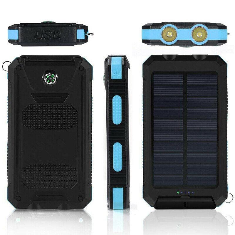 SOLARVAULT - Waterproof Solar Power Bank with 500000mAh & Dual-USB