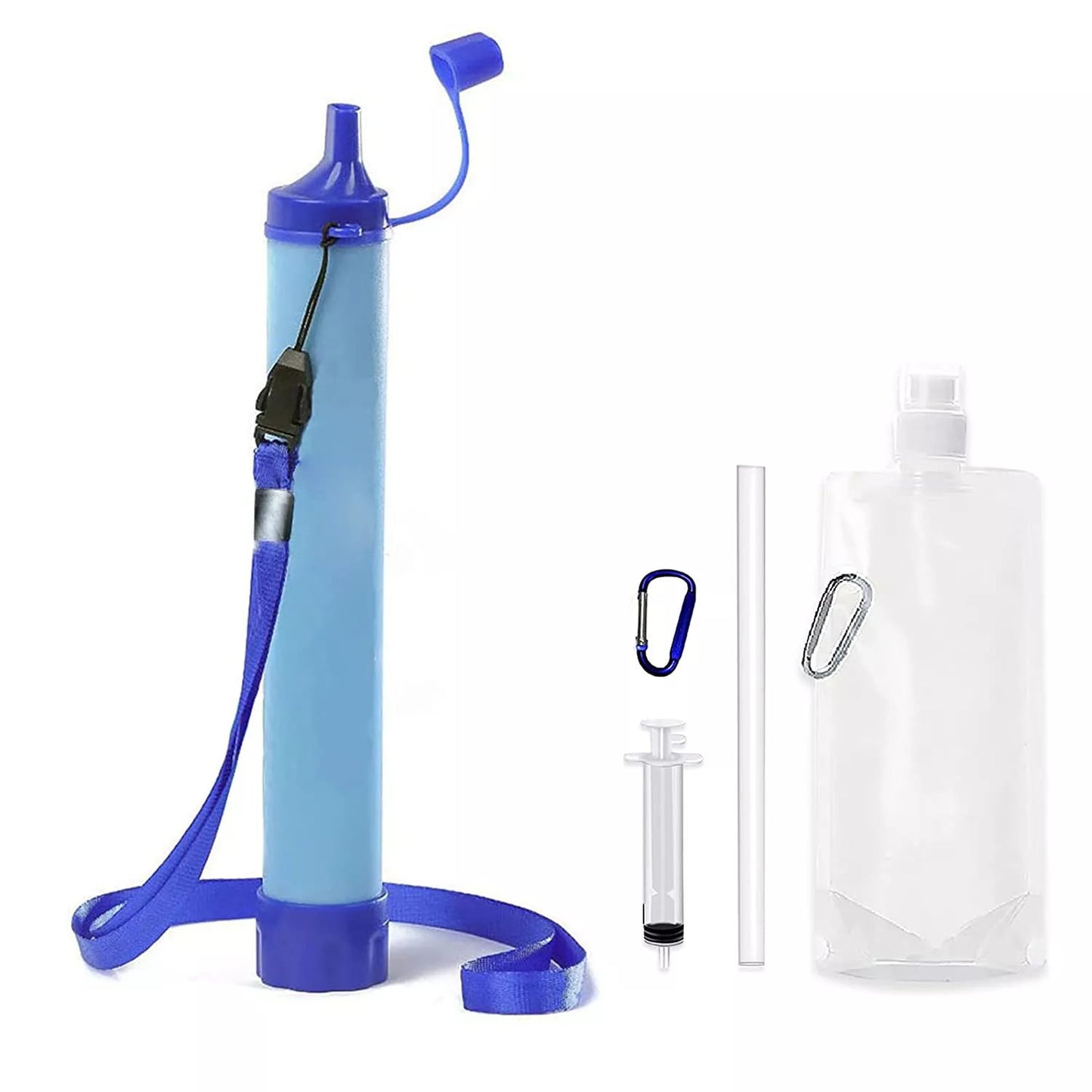 AQUAPREP Survival Filter - Portable water filter with 4-stage filtration for emergencies & outdoor adventures