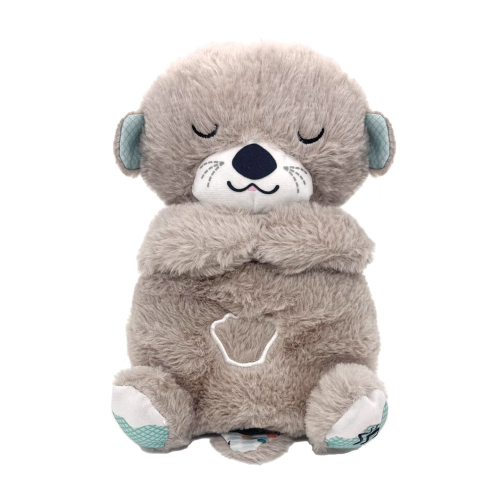 CalmiPet Nutria de peluche – Juguete reconfortante para cachorros y gatitos