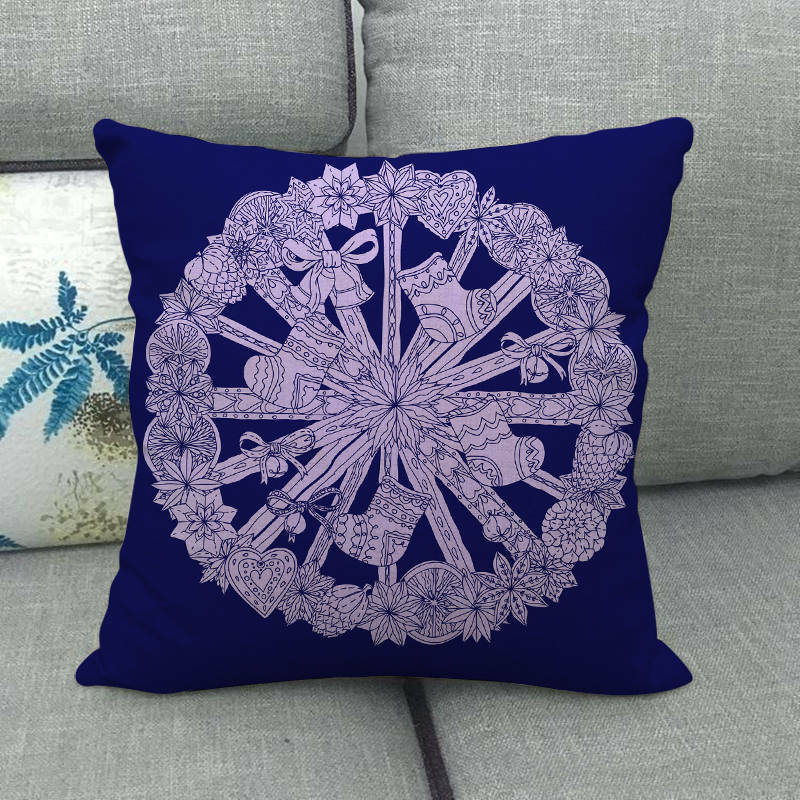 YULECUSH – Festlicher 18-Zoll-Kissenbezug mit verstecktem Reißverschluss für die Weihnachtsdekoration 66