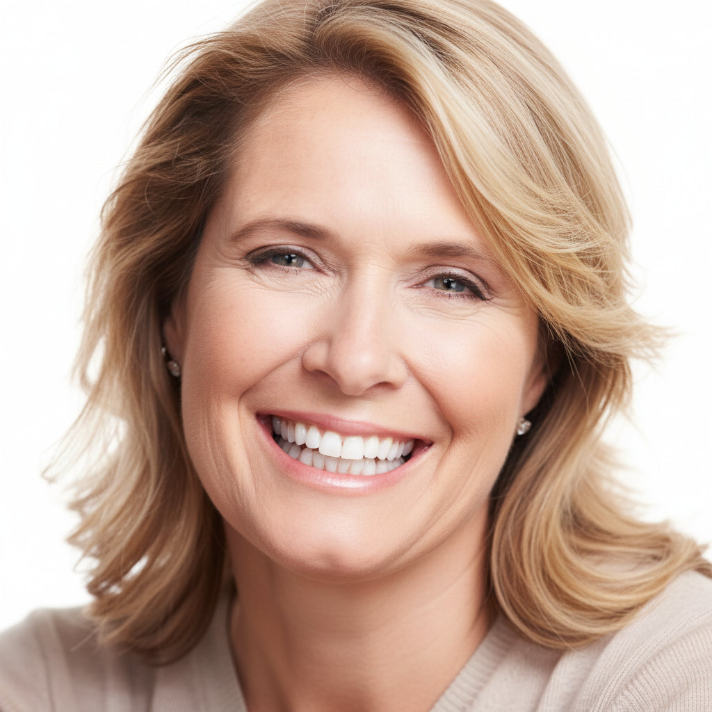 SMILEFLEX – Denture with White Dental Veneers