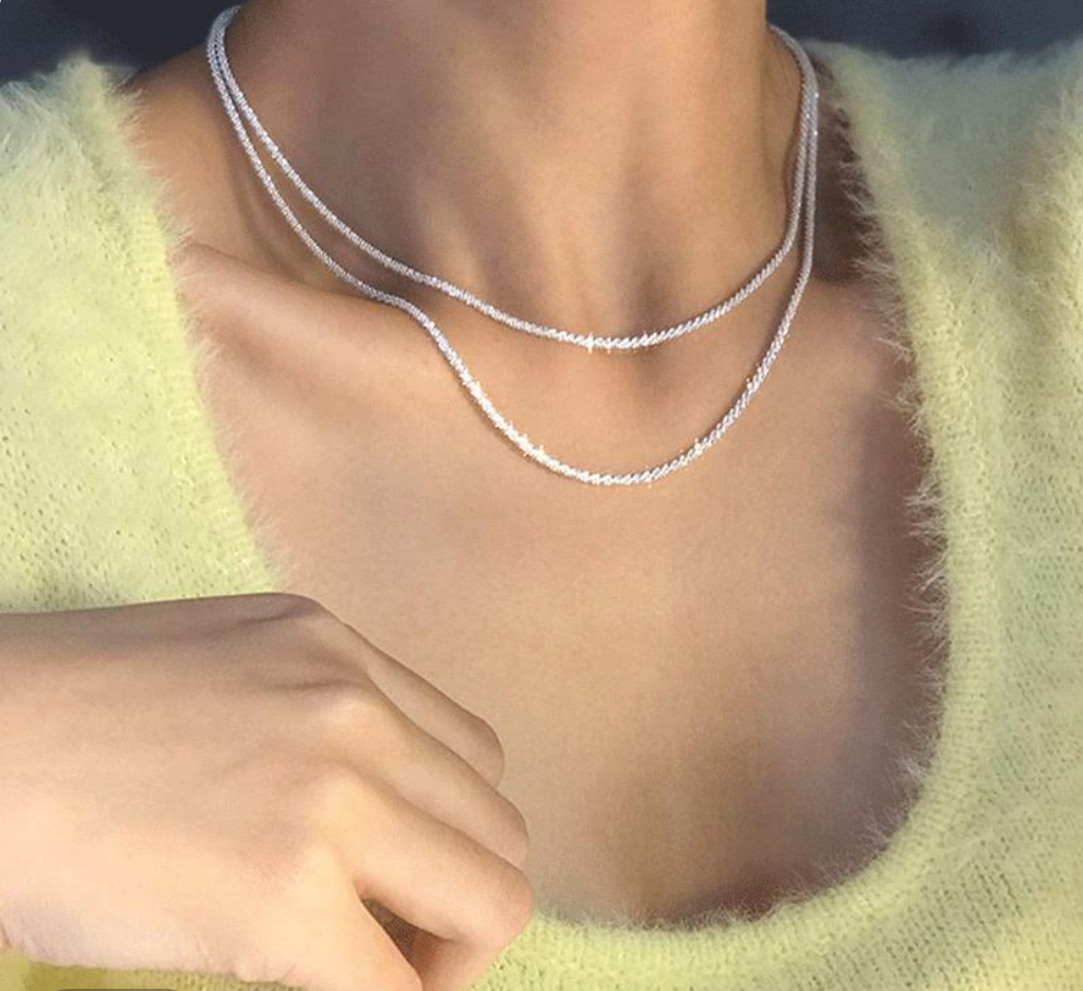 Conjunto de Collar Starlight – Conjunto delicado de collares de plata 925 para un estilo elegante