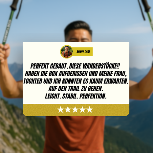 Adjustable Trekking Poles – Verstellbare Wanderstöcke für Stabilität & Komfort beim Wandern & Trekking