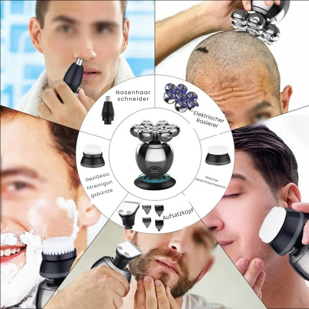 Flexishave Pro – 7D elektrische scheerapparaat met IP68 waterbescherming & USB-opladen