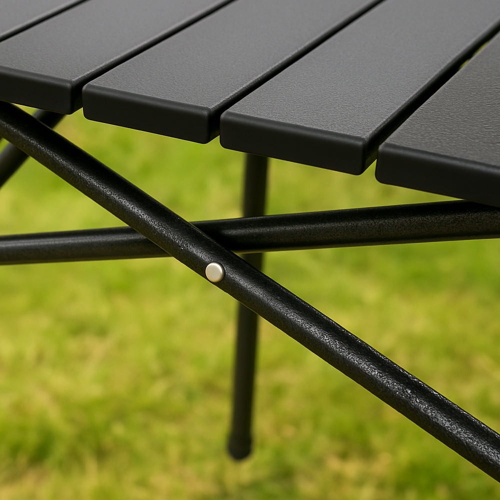 CAMPFLEX TABLE - Foldable camping table with X-frame & heat-resistant surface