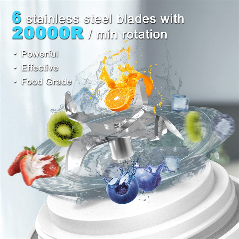 Tragbarer Mixer - Blendjuicer Pro Mit 4000 mAh Akku Für Gesunde Smoothies Unterwegs-5