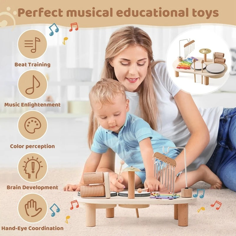 Melodiny Set – Muzikaal houten speelgoed voor creatieve baby's vanaf 12 maanden