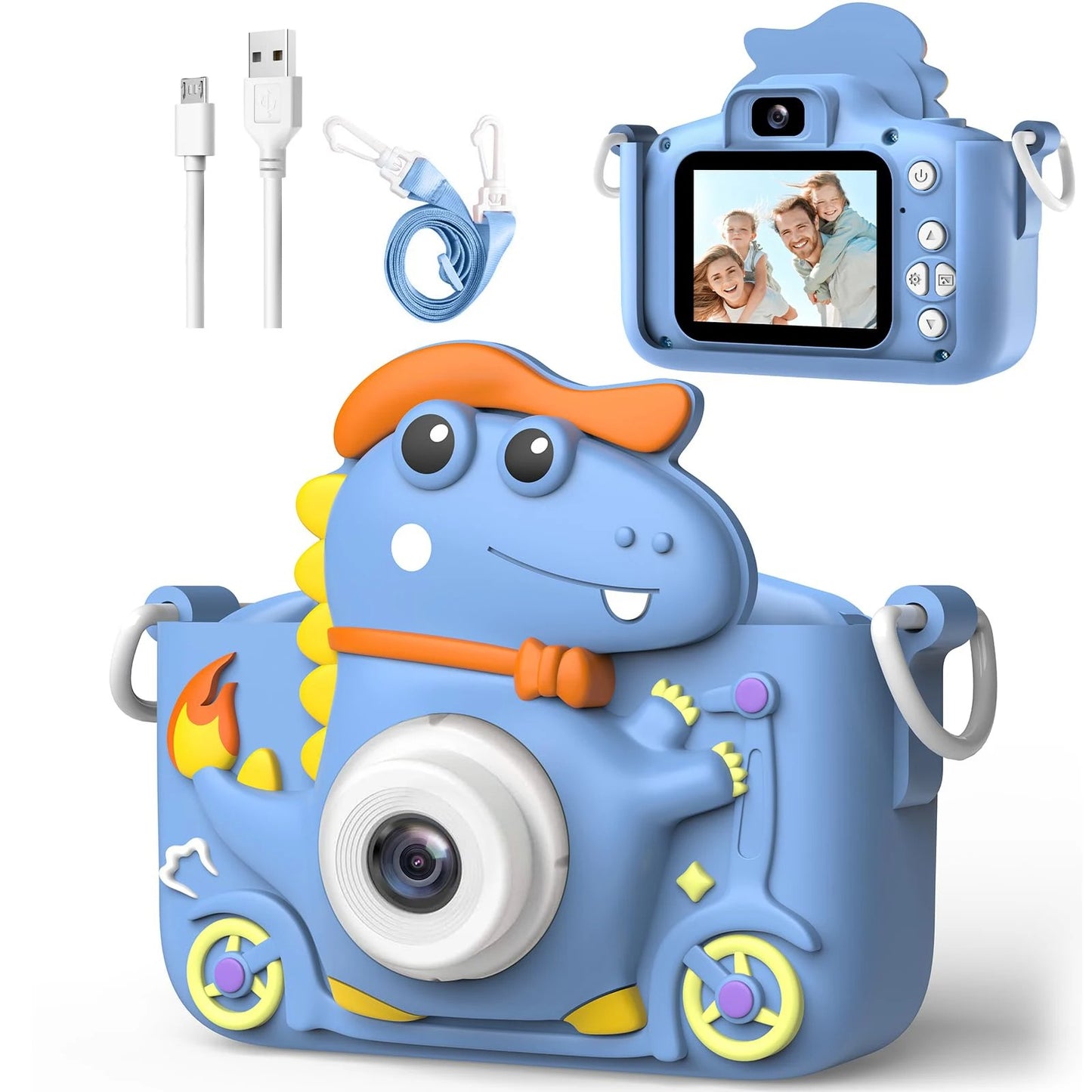 PhotoDino – Cámara de dinosaurio para niños con 1080p HD