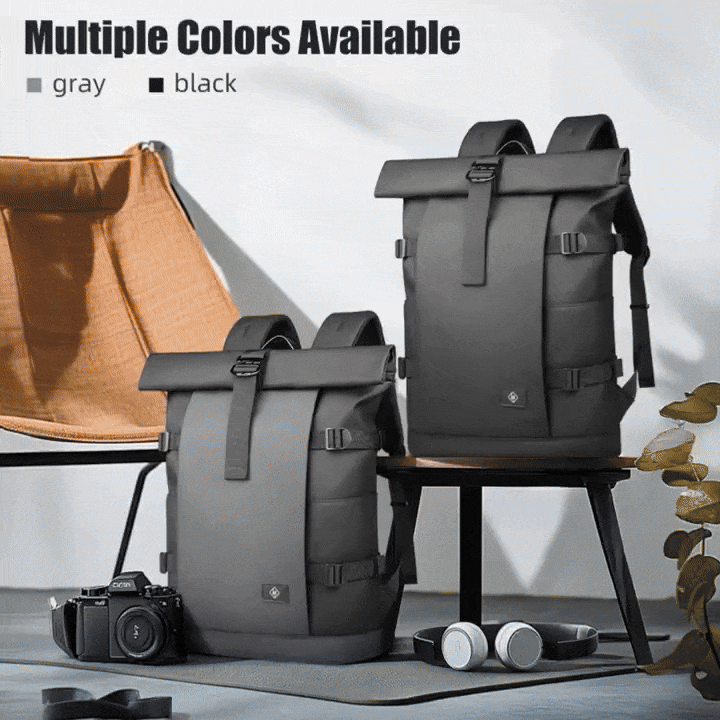 ROLLTRAIL Rugzak – Uitbreidbare outdoor rugzak met groot volume & laptopvak
