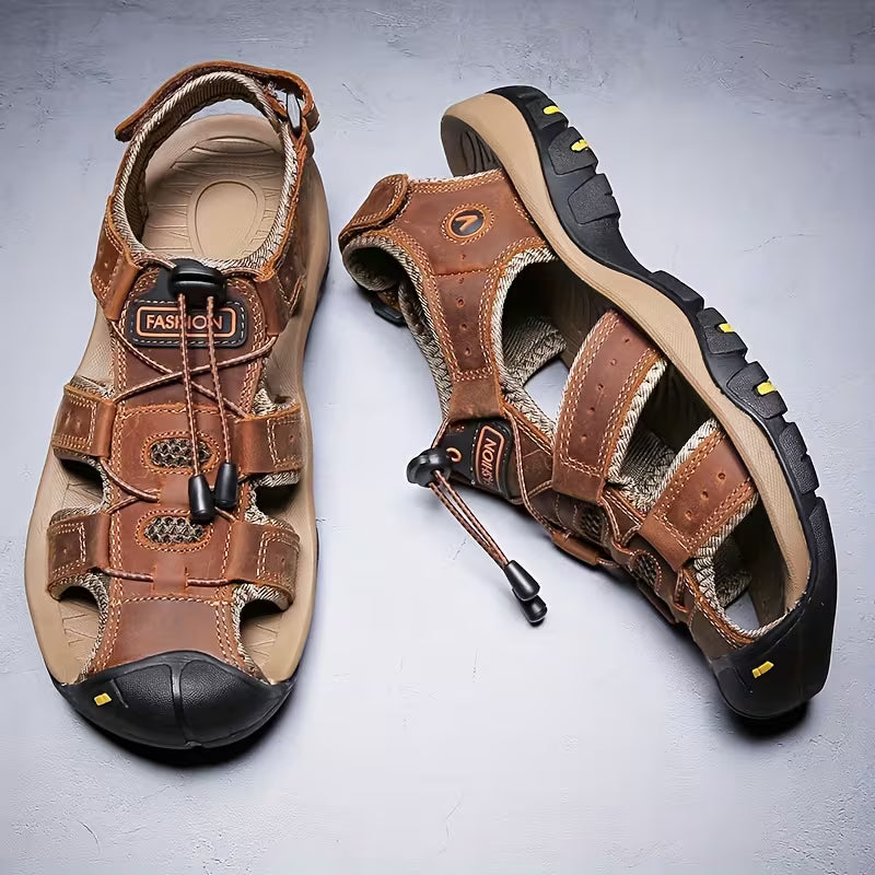 WALKRIX – Men's hiking sandals with closed toe and adjustable fit