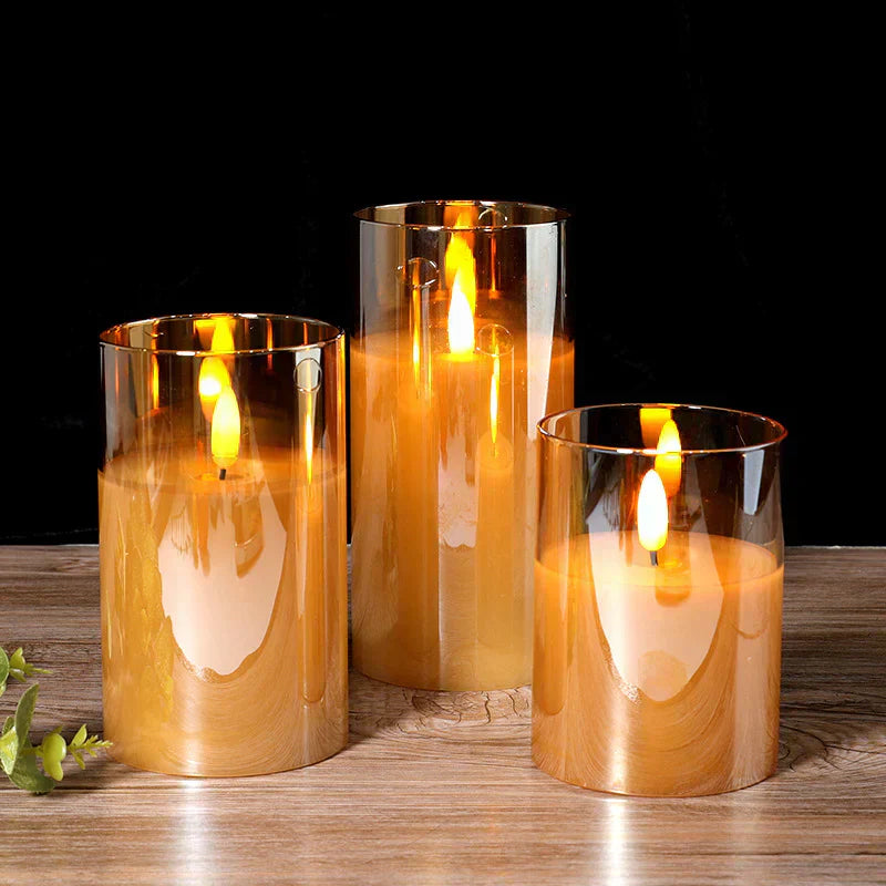 SafeGlow Led Candle Set - elegante drahtlose Ladungskerzen -Set von 3-6