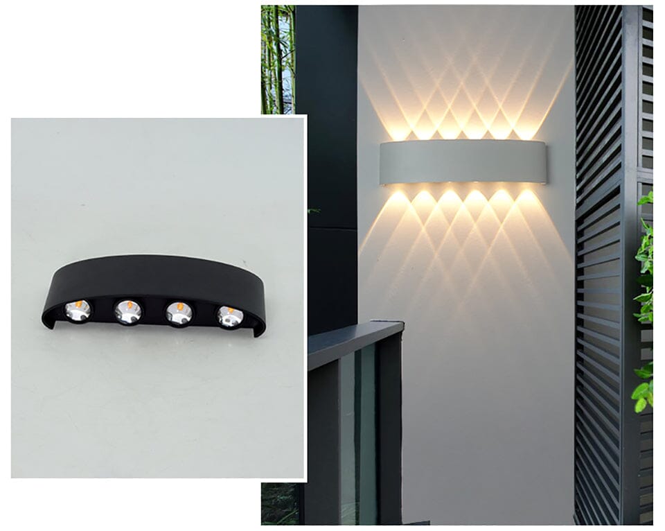 Waterdichte LED-buitenwandlamp – Elegante & energiezuinige buitenverlichting van aluminium