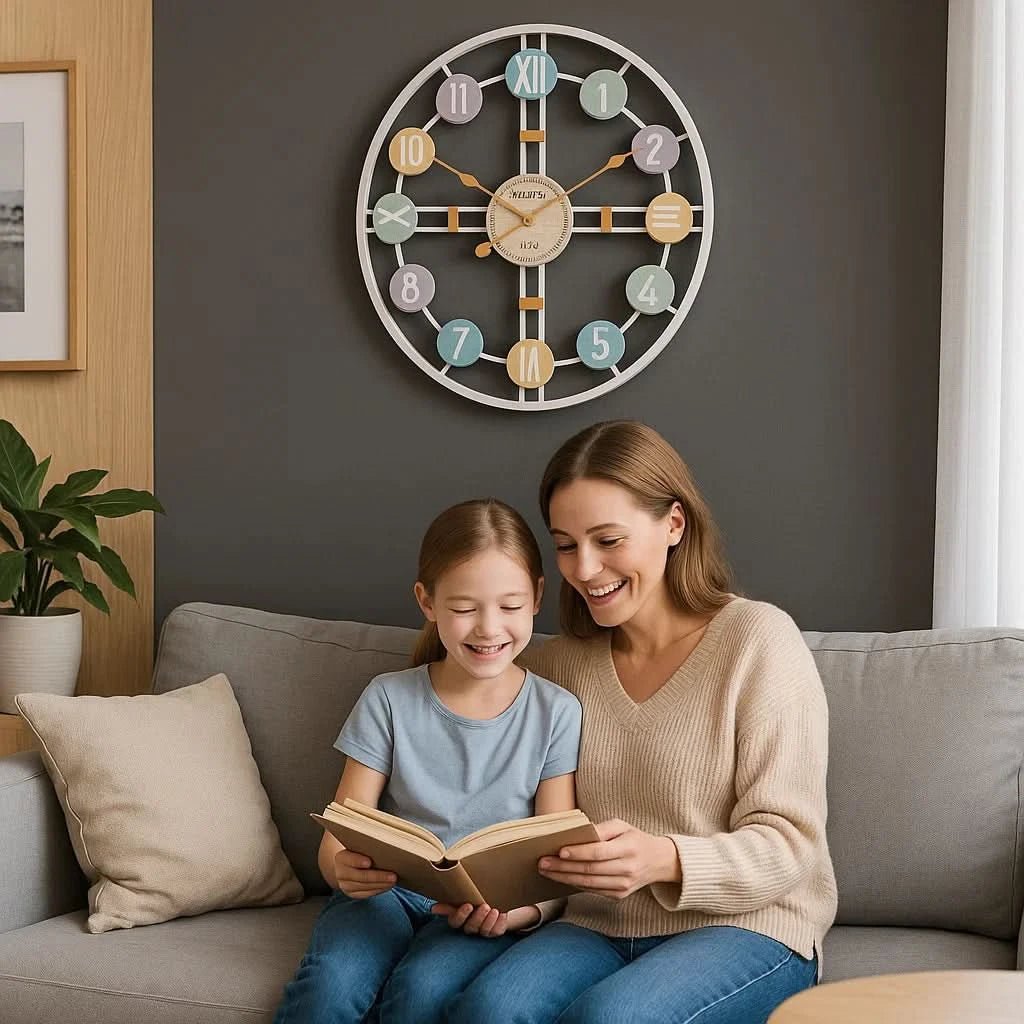 RUHEZEIT – Quiet Wall Clock for Peaceful Home Décor