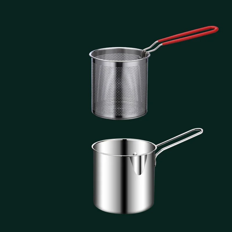 Olla SmartFry – Freidora de acero inoxidable con mango antiquemaduras y diseño que ahorra aceite
