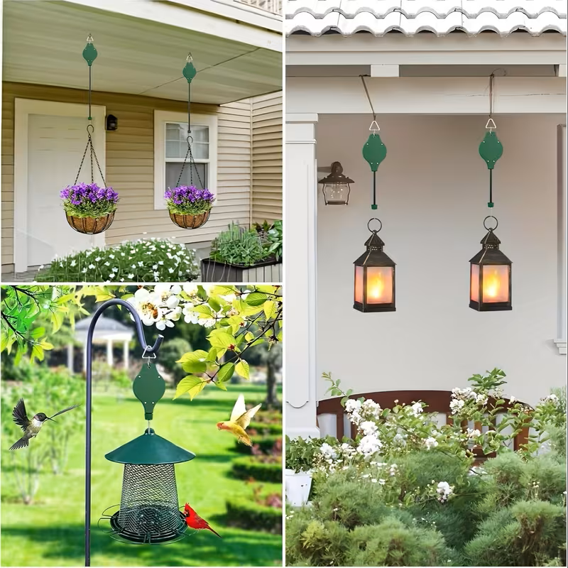 GARDENLIFT – Height-Adjustable Hanging System for Plants & Birdhouses