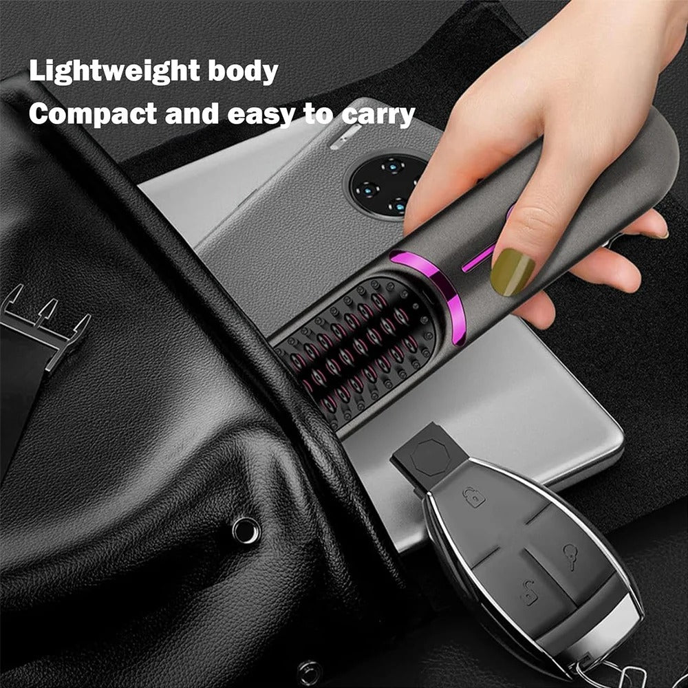 Tima Styler – Estilizador de cepillo alisador inalámbrico para cabello liso en cualquier lugar