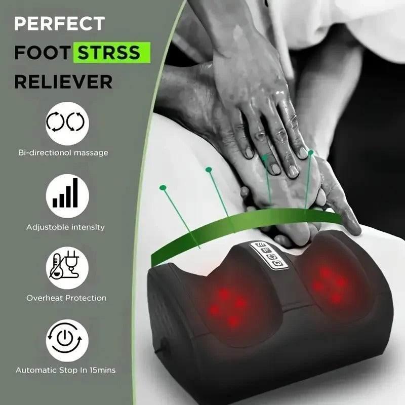 Soothestep - Massaggiatore plantare shiatsu di lusso con funzione calore | 12 sfere massaggianti 3D e timer