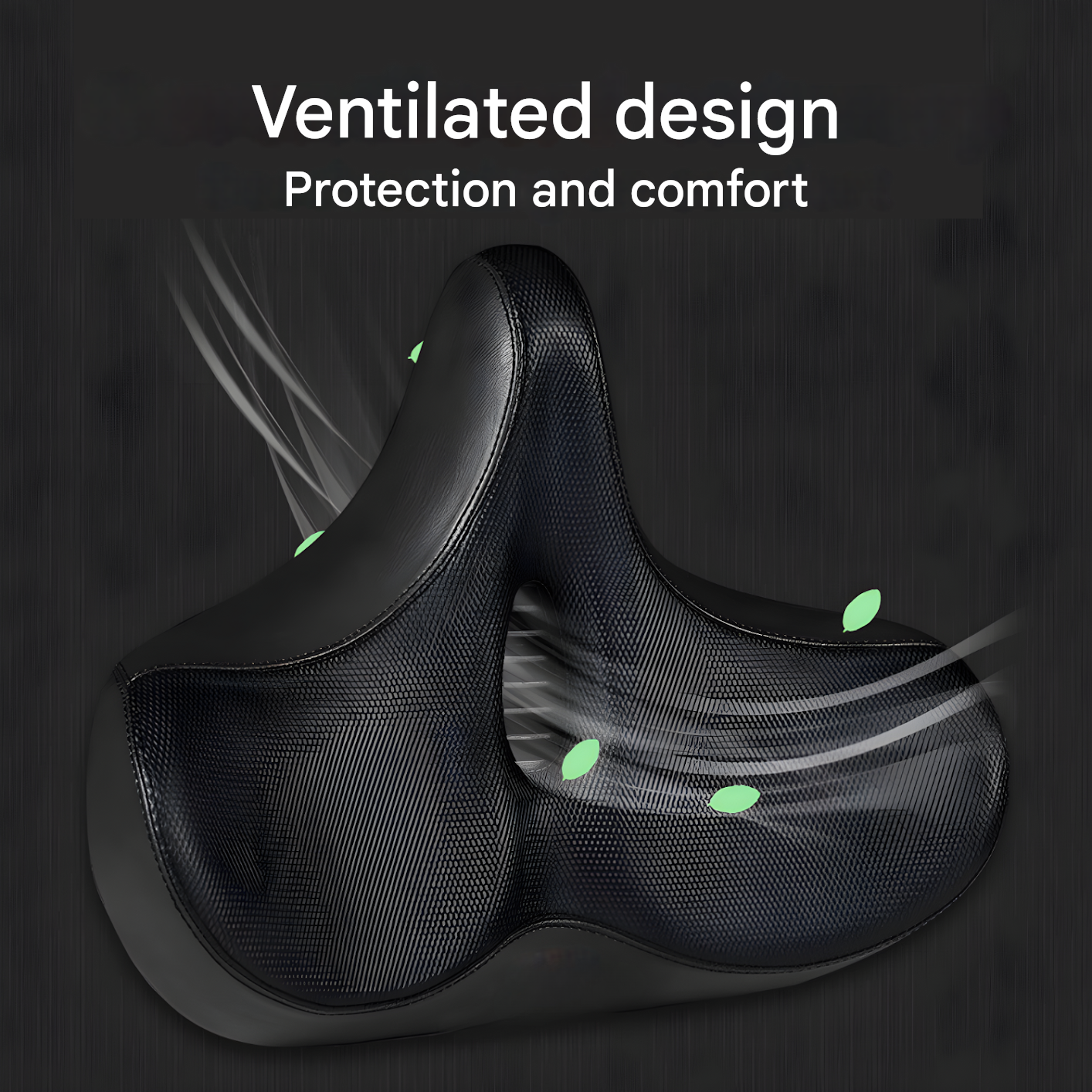 Ergorid Thron Touring Saddle – Ergonomic Comfort Saddle for Men & Women