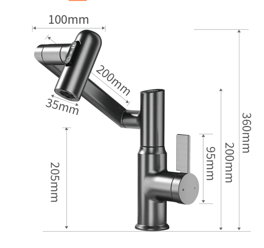 AQUATWIST 360° kitchen faucet – Swiveling & Stylish for modern living
