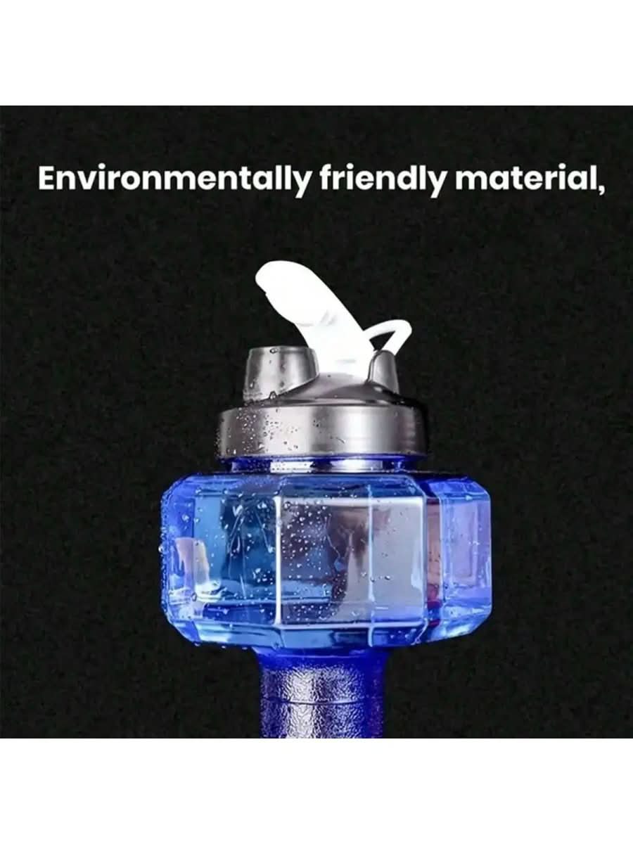 Hydraflex – Hantelhantel-Wasserflasche 550ml für Fitness & Alltag | 2-in-1 Design