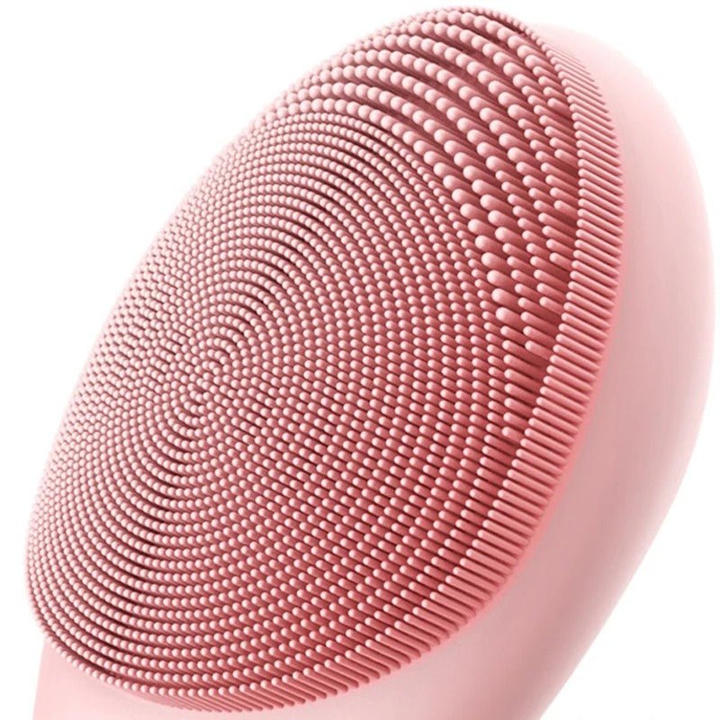 Glowpure - Electric facial cleanser with LED light & 42 °C heat technology | Silicone skincare device with sound vibration