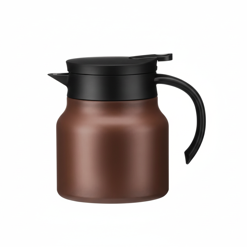 BrewMate – Insulated Teapot with Stainless Steel Strainer & Ceramic for Hot or Cold Tea