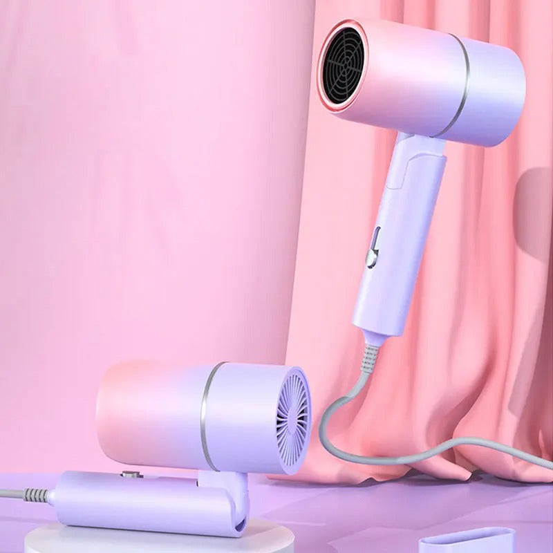 TRAVELBLOW - Sèche-cheveux pliable avec technologie ionique pour des cheveux brillants