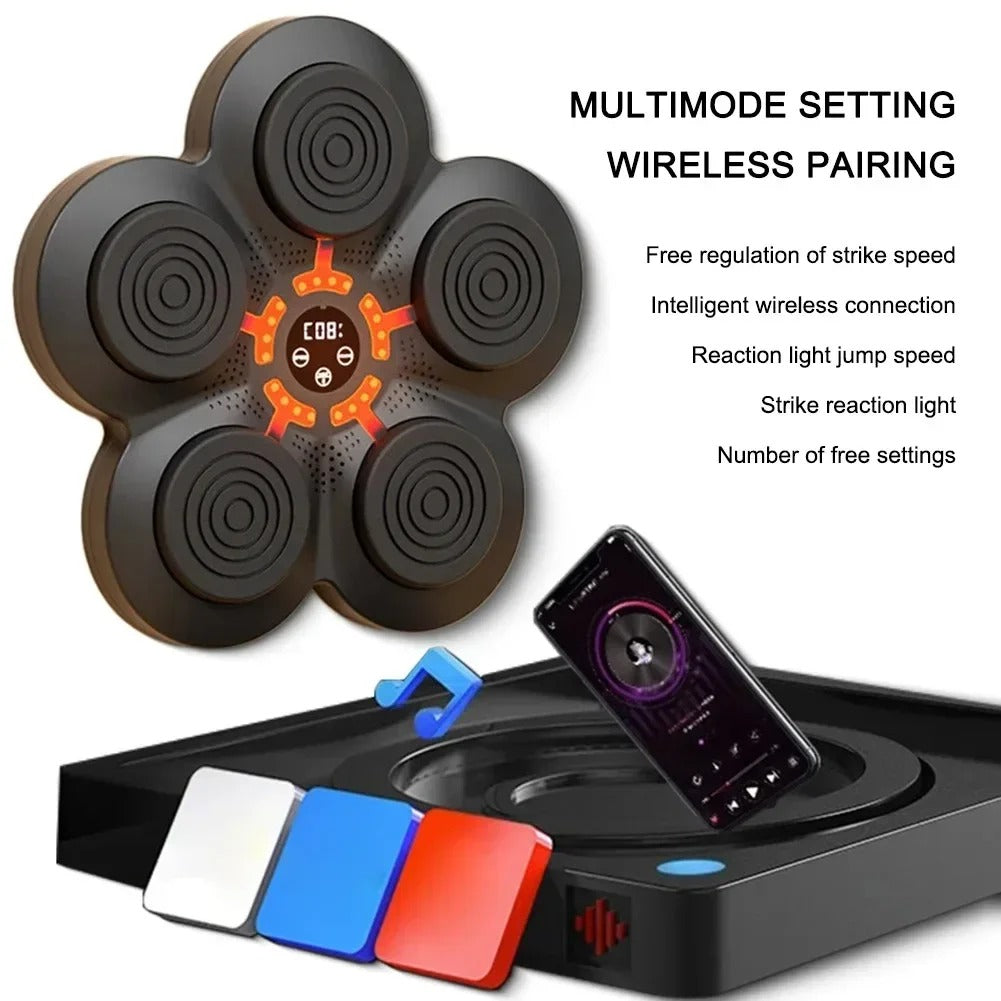 Punchbeat Pro - Bluetooth boxing trainer with smart feedback for reaction & fitness