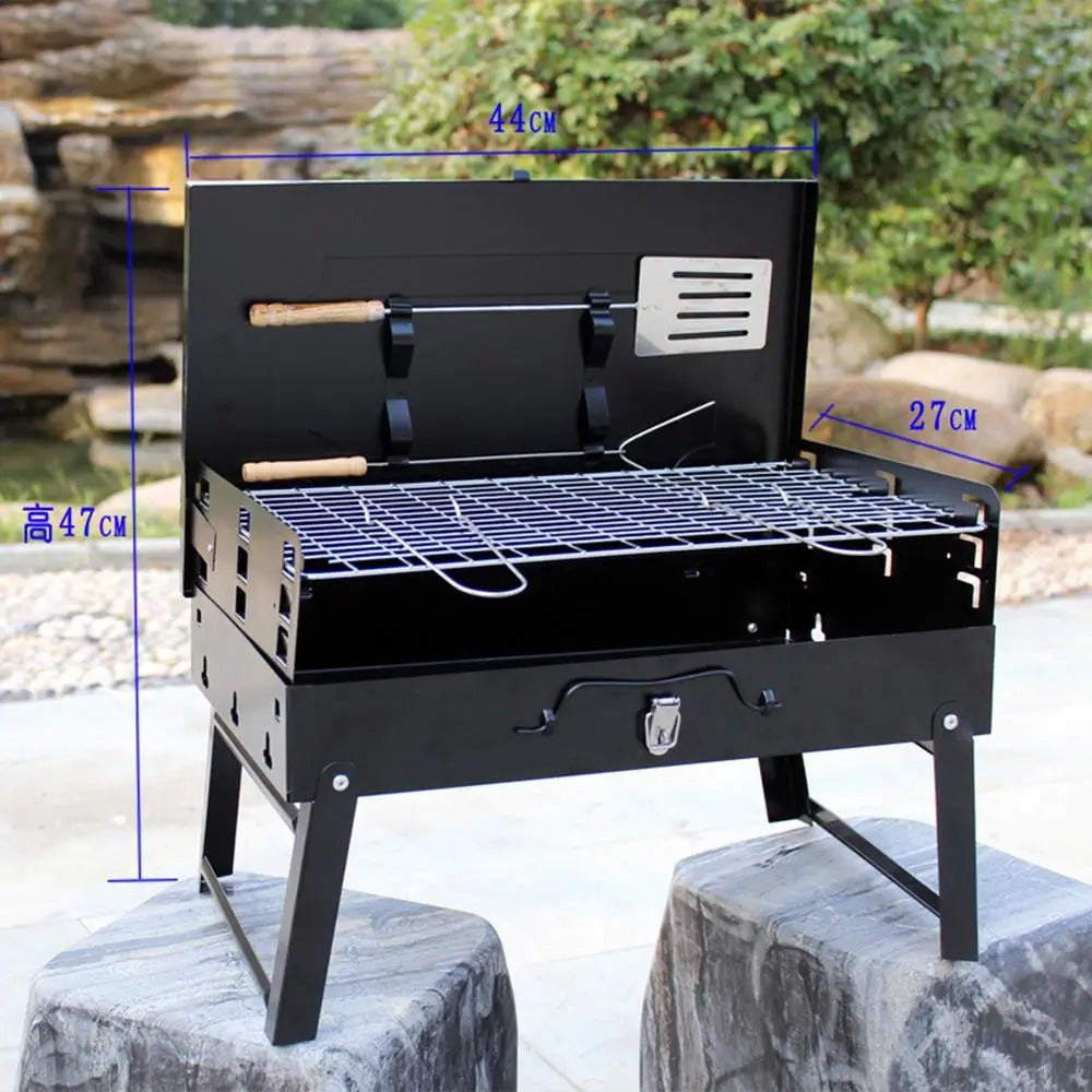 GrillMate Fold - Foldable steel garden barbecue for camping & garden