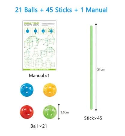 BuildaDream - Tente créative pour apprendre et construire en s'amusant