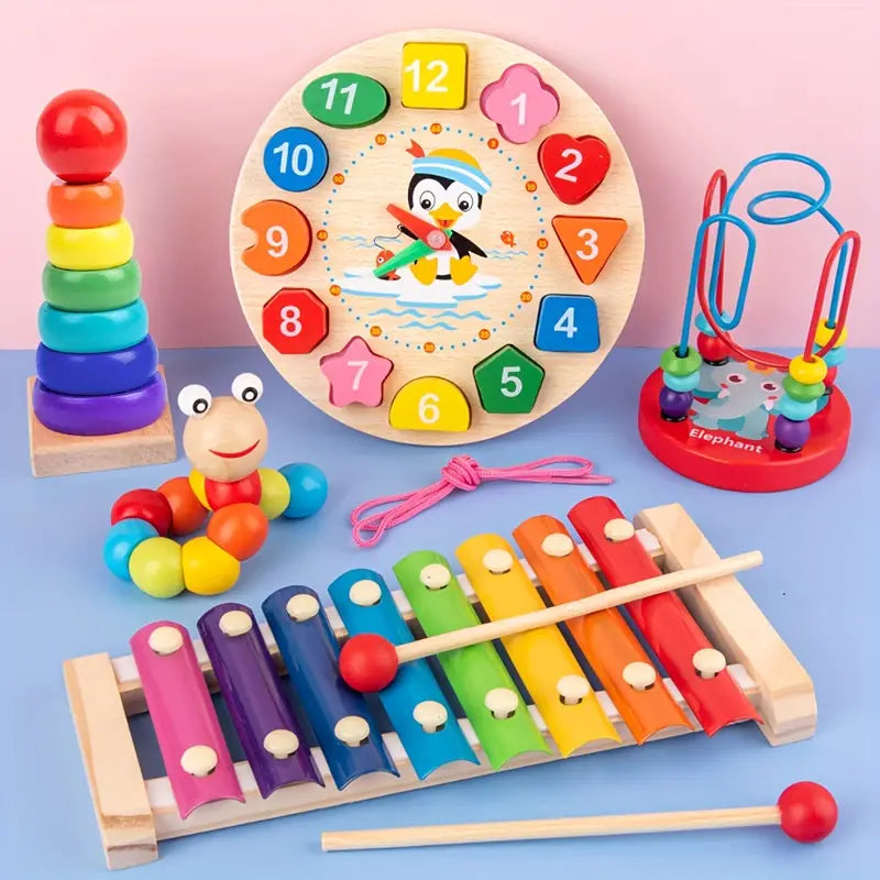 5-in-1 Montessori Play-Set für Kinder-Z-Entdeckung kreatives Spielevergnügen-3