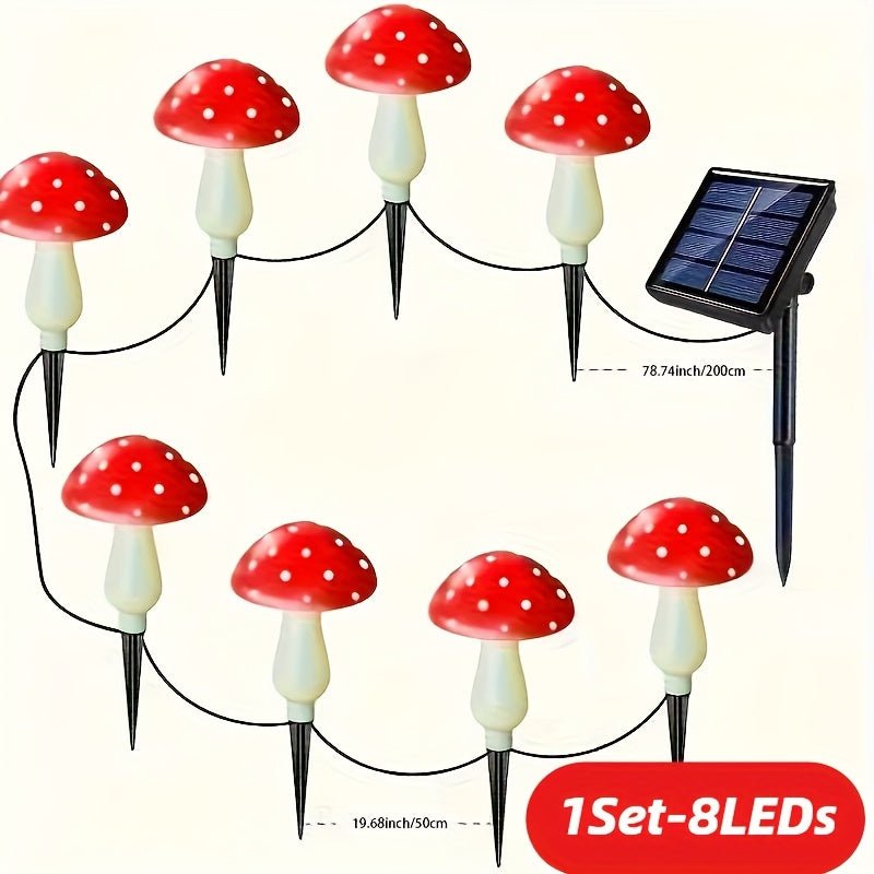 MUSHROOMNEST - Solar Courtyard Light in a Mushroom Design for Magical Outdoor Spaces