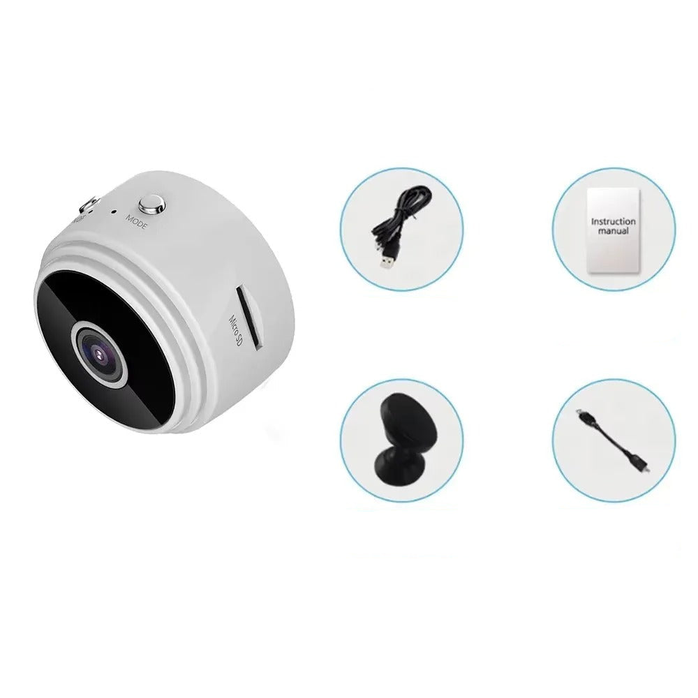 MINICAM 1080P - Compact security camera with night vision & app control