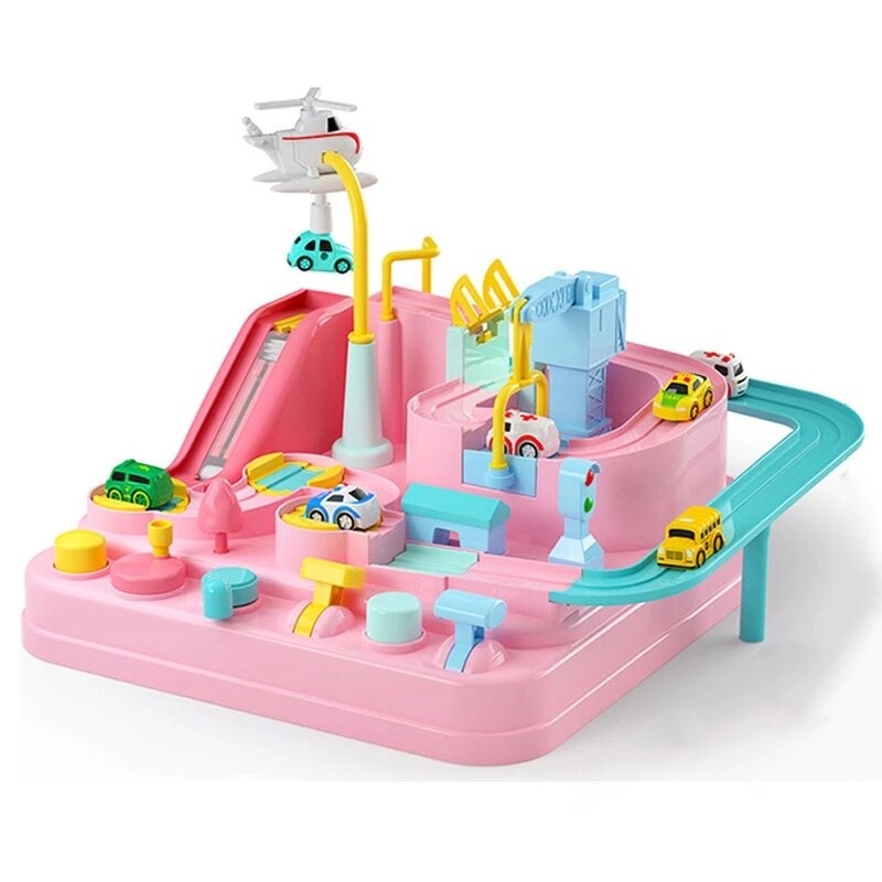 CityAdventure - Interactive city playset with cars & helicopter for children aged 3+