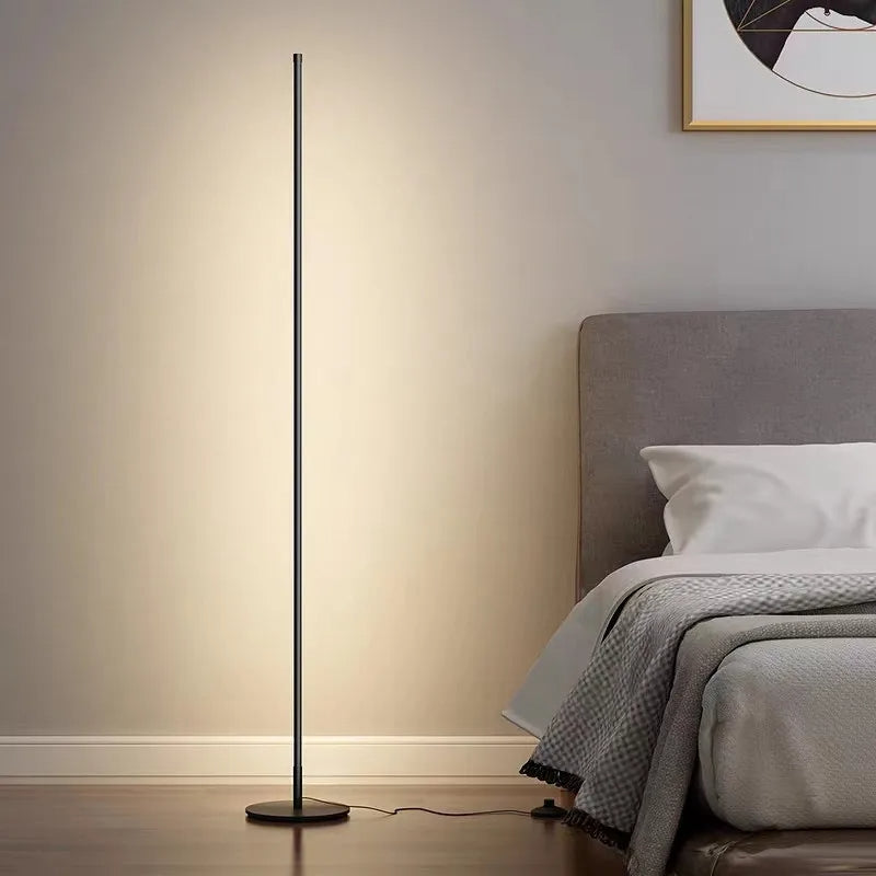 Stehlampe Schwarz 140 cm Led Metall Glas Warmweiß 20W für Wohnzimmer-5