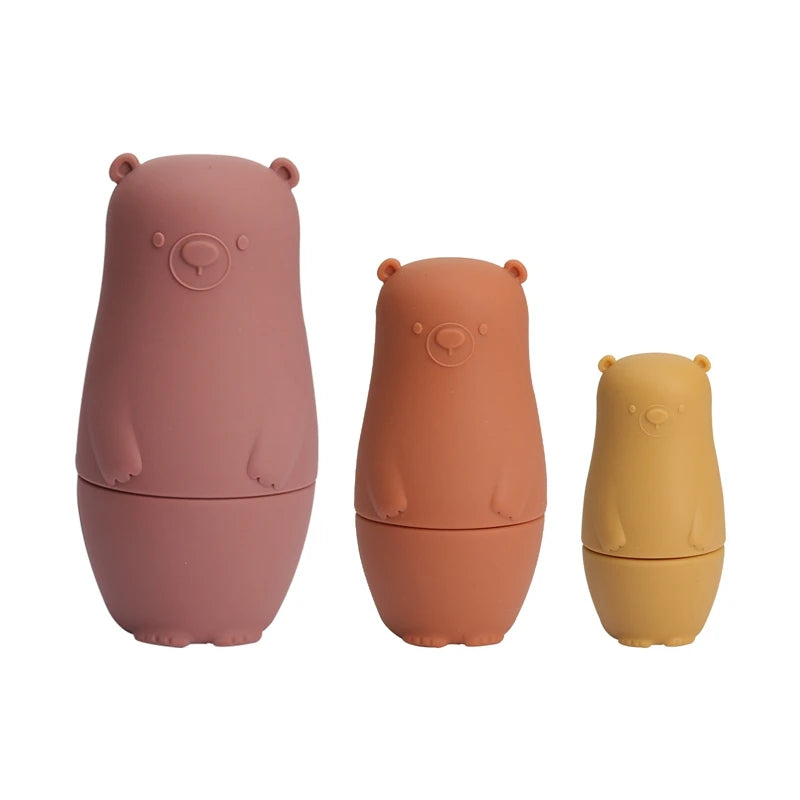 SiliconeNest – Muñecas apilables de silicona para fomentar la motricidad fina