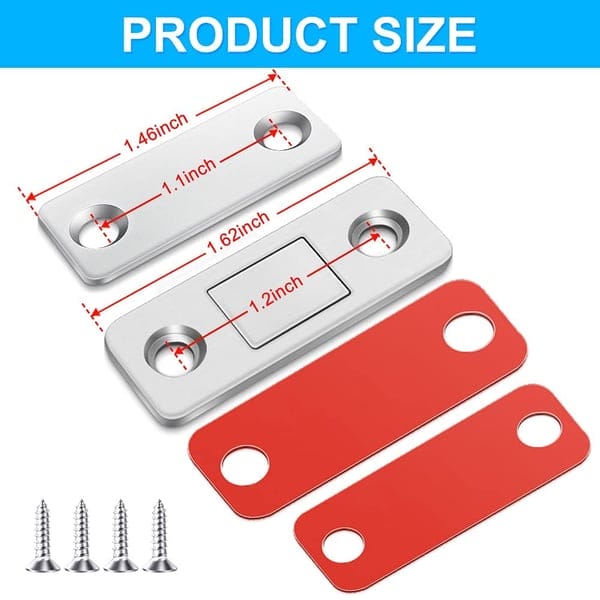 LATCHNSHUT - Magnetic door catcher for quiet closing without drilling