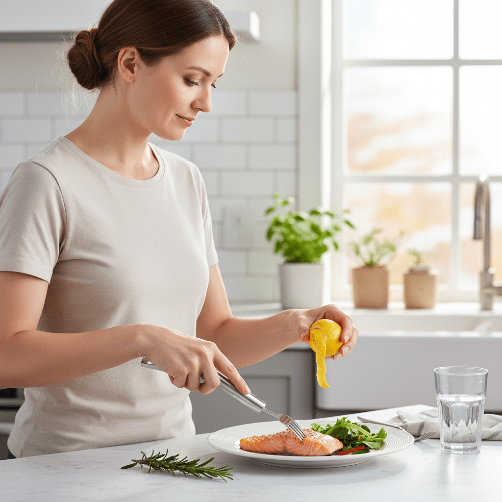 EasyFruit Duo – Fruit cutter with integrated fork for quick snack enjoyment